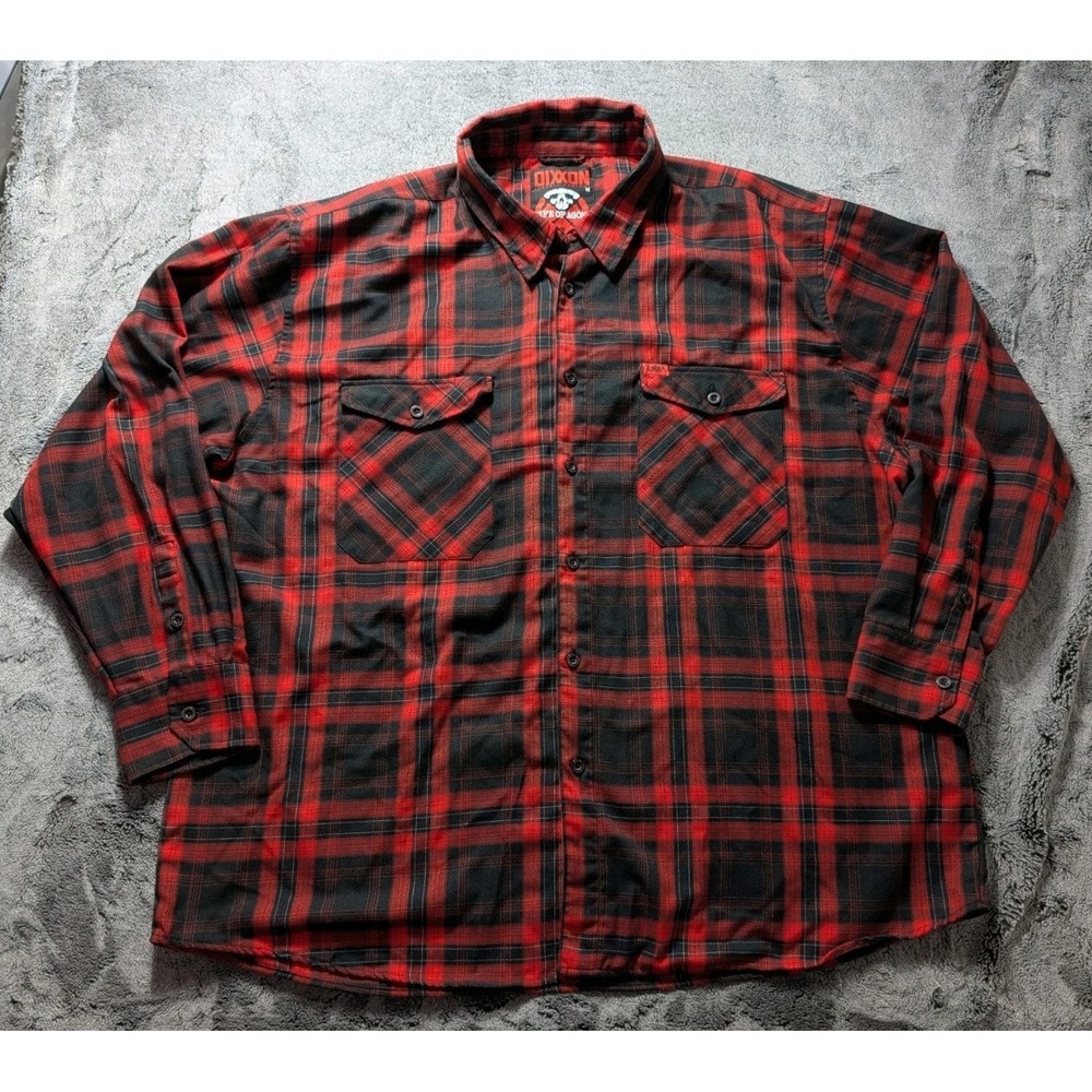 Dixxon Flannel Co Life Of Agony Long Sleeve Button Down Shirt Men's Size 5X